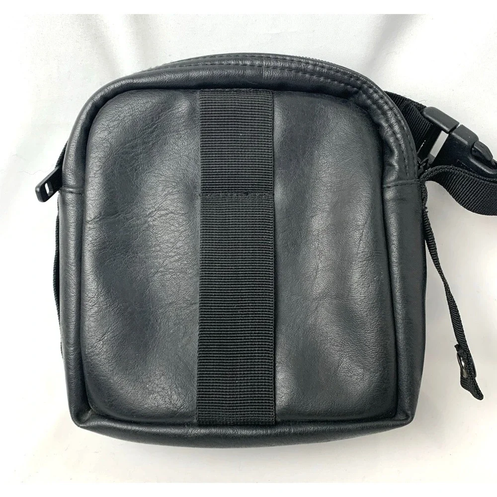 Case Logic Bag Faux Leather For Camera CD Player Walkman Carry Travel Zip Soft